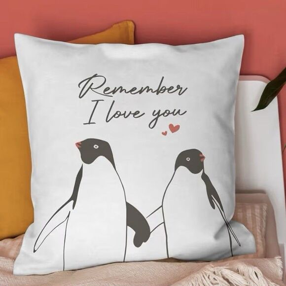 PENQUIN Pillow Covers Set of 2 18X18 Inch Covers Only - Picture 3 of 11